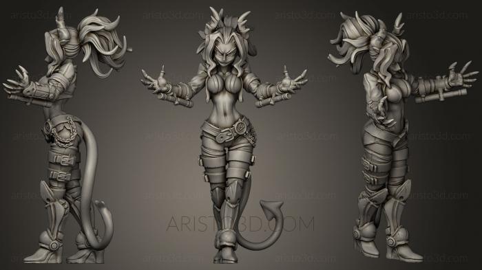 Figurines heroes, monsters and demons (STKM_0230) 3D model for CNC machine